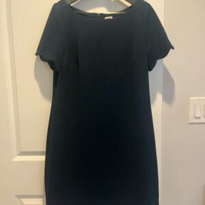 Elegant deep, green Anne Klein work dress